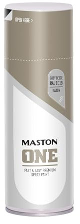 Maston Spray Paint ONE - Satin Grey Beige RAL1019 400ml