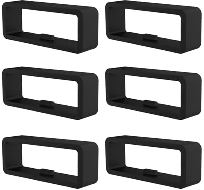 6 Stück Garmin Armband Schlaufe Silikon Uhrenarmband Schlaufe, Verschlussring Kompatibel mit Garmin Forerunner 945/Garmin Vivoactive 3 Armband Schlaufen Ersatzteile,für 22mm Uhrenarmband Halter Keeper