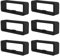 6 Stück Garmin Armband Schlaufe Silikon Uhrenarmband Schlaufe, Verschlussring Kompatibel mit Garmin Forerunner 945/Garmin Vivoactive 3 Armband Schlaufen Ersatzteile,für 22mm Uhrenarmband Halter Keeper