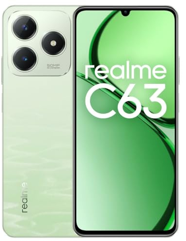 realme C63 Smartphone, 17,9 cm (6,74 Zoll), 8 GB RAM, 256 GB, Grün
