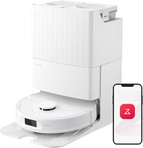 ROBOROCK QREVO PLUS - Robot Aspirateur Laveur avec Station Multifonction - Serpillere extensible - Nettoie les bords et les angl