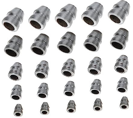 UKCOCO 25piezas Cuñas Redondas De Hierro Para Martillo Diferentes Diámetros Diseñadas Para Instalación Firme y Uso Herramientas Manuales De Carpintería