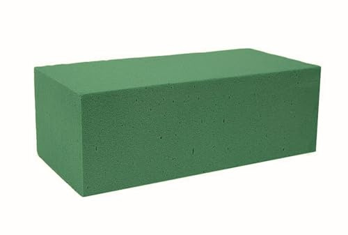 mosy Steckschaum-Block für Blumen-Gestecke, 18,5 x 16 x 23 cm | Steckmasse, für Frischblumen, leicht schneidbar