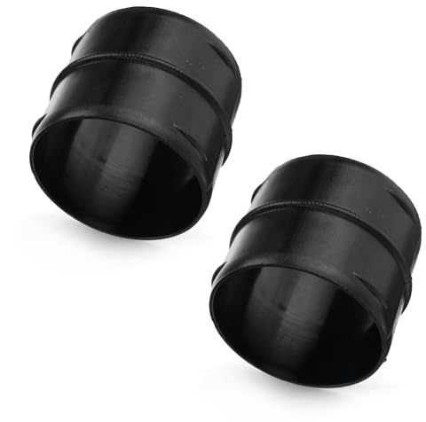 Lot de 2 raccords de tuyau, 60 mm, tuyau de ventilation, canal rond, adaptateur pour chauffage ou refroidissement, en plastique
