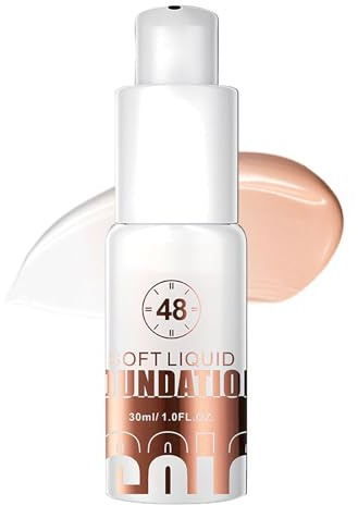Fond De Teint Auto-Adaptatif Pour Peau Mature | Fondation Haute Couvrance 30ml pour Visage | Base Maquillage Portable Maison Anti-Luisant