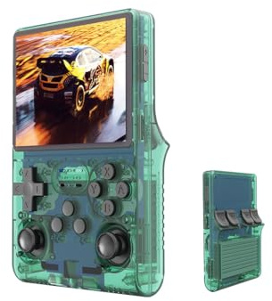 CyplayMach Console portatile retrogaming R40S Pro 3.5″ IPS – Linux, 256 GB (oltre 30.000 giochi), Doppio joystick, batteria 3800 mAh