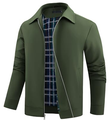 Autsel Chaquetas de Hombre Chaquetas Cortavientos Ligeras Chaqueta Béisbol | Informal, Ropa Deportiva, Verano, al Aire Libre, Casual, Lightweight, Windbreaker, Clothing, Outerwear