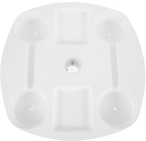 TOYANDONA Vassoio Tavolo per Ombrellone da Spiaggia e Piscina con Portabicchieri e Scomparto Snack Supporto Multifunzionale Leggero e Facile da Installare per Esterni Patio e Campeggio