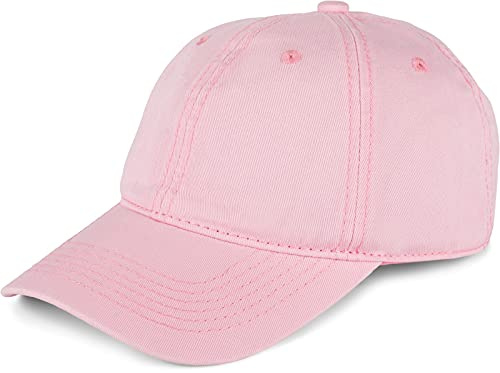 styleBREAKER Unisex Baseball Cap Vintage Look verstellbar 6-Panel Cappy in Washed Optik mit gebogenem Schirm Baumwolle Retro Cap Damen und Herren, Farbe:Rosa