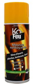 K-OFEU - Mousse Nettoyante - Vitres d'inserts, planchas, barbecues, fours - Prêt à l'emploi - Compatible alimentaire - 400 ml