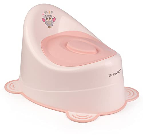 BABYLON Snail Töpfchen für kinder mit Deckel, ab 1 Jahr, Rosa