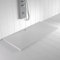 Shower Online Piatto doccia in resina WIDE - 80x120 - Texture in ardesia - Antiscivolo - Tutte le misure disponibili - Include griglia Colore Bianco e piletta - Bianco RAL 9003