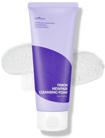 IsNtree Onion Newpair Cleansing Foam 150ml, 5.07 fl.oz | High-moisture cleansing foam to care spots left by dryness pores uneven skin texture