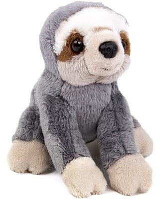 Teddys Rothenburg Kuscheltier Faultierbaby 15 cm sitzend grau/beige Plüschtier Stofftier Plüschfaultier