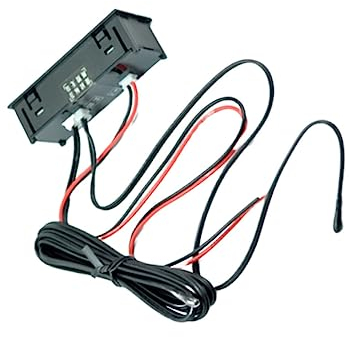 Kfz-Thermometer draussen auto voltmeter digital elektronisch Dual Auto draußen Außenthermometer digitales Thermometer raumthermometer innen Autozubehör Autothermometer Uhr Modul