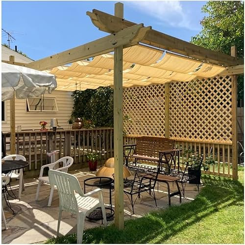 TsoLAY Wellenförmige Markise Gartenpavillon-Terrassenmarkise, Wellenmarkise for den Außenbereich, anpassbar, der Oben genannte Preis Gilt for 1 Quadratmeter Pergola Sonnenschirm