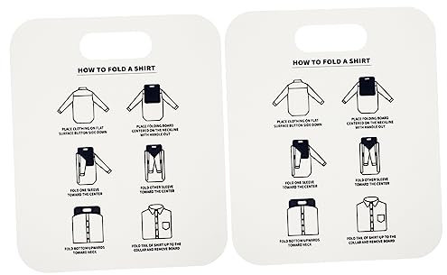 TOGEVAL 2stücke Faltbare Pp Shirt Falthilfe Leichtes Kleiderfaltbrett Shirts Hemden Und Blusen Praktisch Für Wäsche Reise Und Haushalt Sorgt Für Ordentliche Aufbewahrung Und Platzsparendes