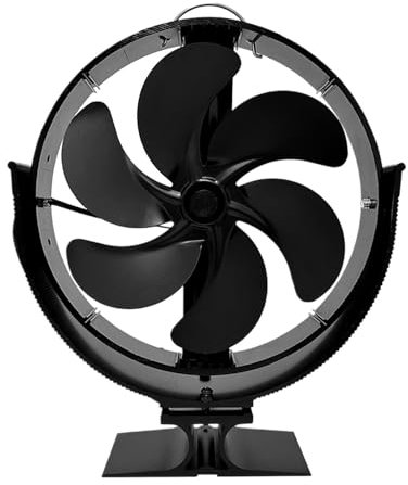 Ventilatore termico per – Ventilatore manuale rotante a calore | Ventilatore manuale girevole a 360 gradi manuale per , ventilatore da forno con protettiva per bruciatori a legna