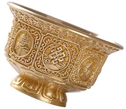 Copa de cáliz vintage, Taza de Sacrificio, Taza de Agua Taza de Budismo Copa Sagrada de Cobre Contenedor de Agua Taza de Ofrenda Decorativa Copa Sagrada Decorativa Suministro de Ofrenda Budismo
