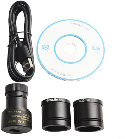 5MP CMOS USB Mikroskop Kamera, Digitales elektronisches Okular für industrielle Bildgebung, 2592x1944 Auflösung, USB 2.0 Schnittstelle, kompatibel mit Mikroskopen,