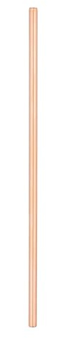 Restaurantware Bar Lux 7.5 Inch Reusable Straws 2 Straight Metal Straws - Short Durable Copper-Plated Stainless Steel Drinking Straws Food-Grade Use With Cocktail Or Rocks Glasses