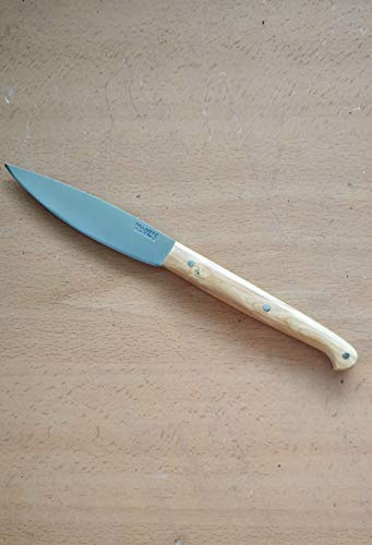 PALLARES SOLSONA Cuchillo de Cocina Estilizado, Acero Inoxidable, 10 cm, Mango de Madera de Boj.