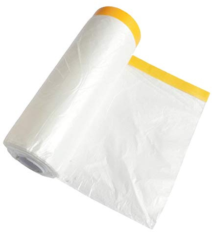 Sinzau 1,4 x 25 m Rouleau de film anti-poussière et imperméable pour peinture, décoration, revêtement de meubles