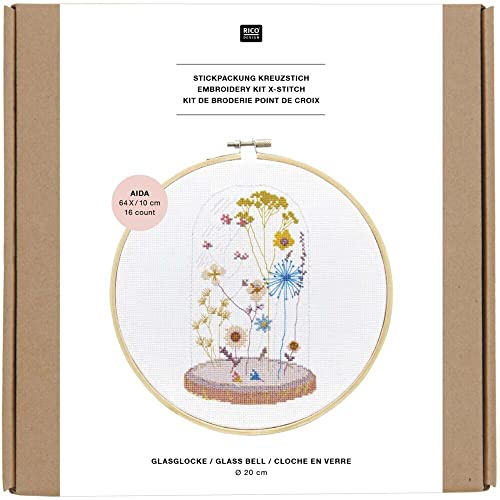 Rico Design Kreuzstich-Stickset - Glasglocke