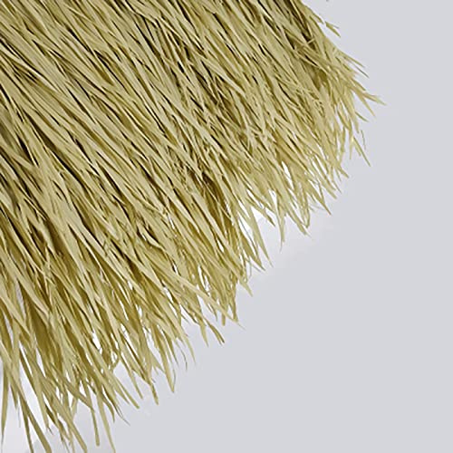 HLILY Paglia Tetto di Palma, Sintetico Paglia Palma, Flogie di Palma Naturali per Tetto per Giardino Tiki Bar Ombrellone da Spiaggia Hawaii Casa in Legno(Size:6pcs,Color:Giallo)