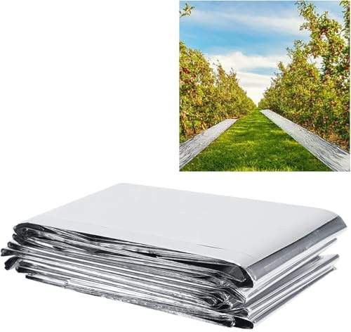 VIFERR Pellicola Riflettente per Piante Telo Riflettente Serra Plant Reflective Film Pellicola 210x120 cm per Garden Serra Patio Grow Pianta