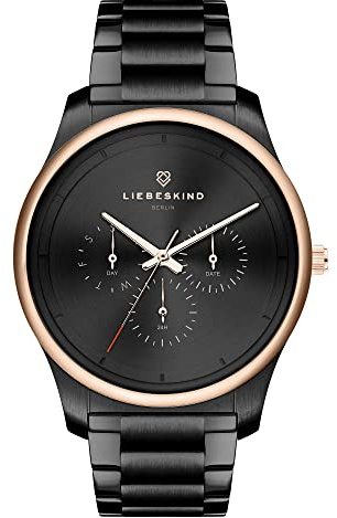 Liebeskind Berlin Damenuhr – Rundes Gehäuse 40 mm – Auffälliges Design – Edelstahlarmband – 5 ATM wasserdicht erhältlich