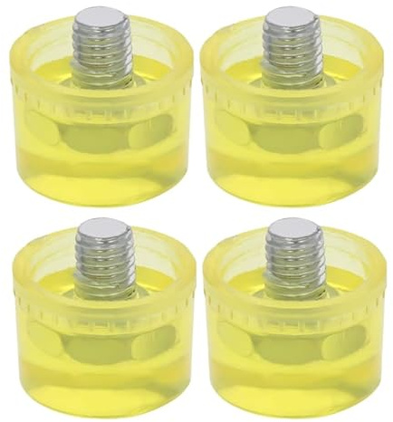 ULTECHNOVO 8 Pezzi Sostituzioni Sostituzione- Punte del Martello Pezzi di Ricambio Punta Mm Accessori Diametro Sorprendente Gomma Gialla di Ricambio