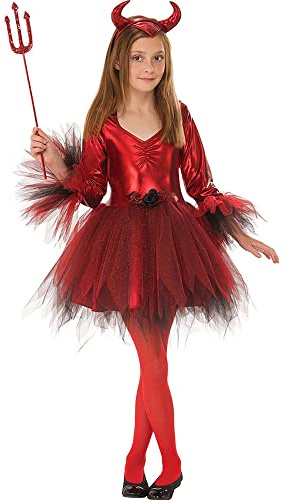 Forum Classic Devil Girl Costume, Kids Halloween Costume