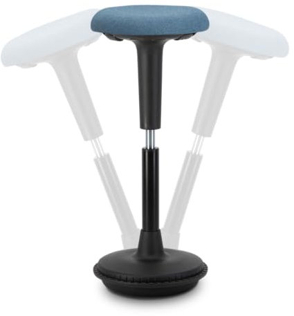 Wobblez ergonomischer Bürostuhl | Rückenschonender Wackelhocker Höhenverstellbar von 63-83 cm für einen normalen Schreibtisch | bürohocker ergonomisch testsieger | ergonomischer bürostuhl