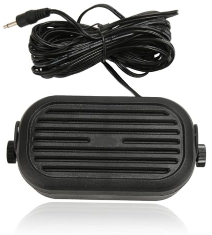 Altoparlante Esterno per Autoradio SP 35, Altoparlante Esterno per Autoradio da 5 W con Spina da 3,5 Mm, Altoparlante Radio per IC 2730 ID 4100 IC 7100 IC 718 per