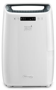 De'Longhi Tasciugo AriaDry Multi Deumidificatore DEXD216RF, Deumidificatore Portatile con Filtrazione a 3 Azioni, Funzione Asciugatura, Umidificazione 16L/Giorno, R290, Serbatoio Rimovibile, Nero