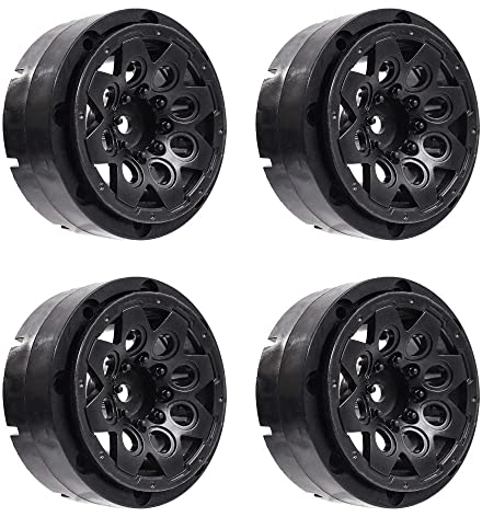 Deger 4 STÜCKE Kunststoff Beadlock 1.9 Rad Naben Felge für 1/10 RC Crawler Axial SCX10 90046 AXI03007 TRX4 D90
