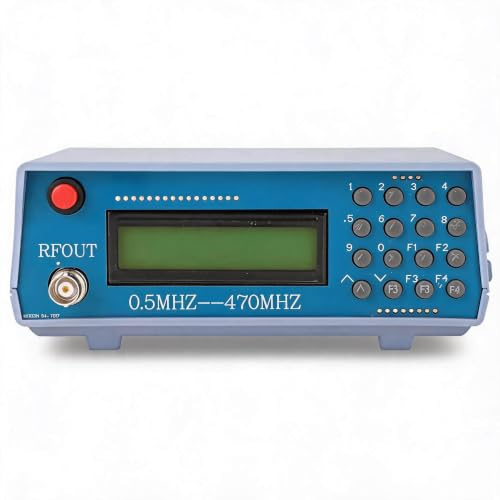 Generador de Frecuencia de 0,5 M a 470 MHz, Radiofrecuencia, Generador de Señales de Intercomunicador de Radio FM, Ejemplo de Frecuencia de 7 Dígitos 439012,5 KHZ Pantalla 4390125
