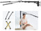 GSKAIWEN 50W 3000-6500K - Lámpara de brazo doble LED regulable con brazo triangular de 105 cm para montaje en pared, kit de iluminación de fotografía para maquillaje, transmisión en directo, cejas,