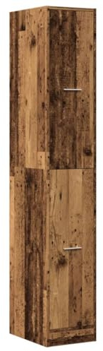 vidaXL Apothecary Cabinet, Storage Cabinet for Living Room, Apothecary Chest with Drawer, Apothecary Cupboard, Modern Style, Old Wood Engineered Wood