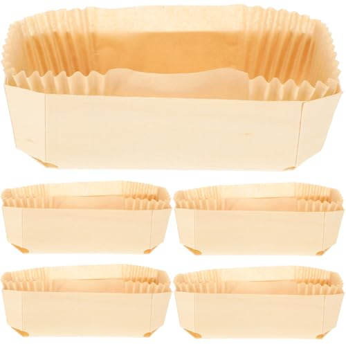 OFFSCH Backform Set 5 Stück Schiffsförmige Backpapier Tray Hitzebeständig Für Kuchen Dessert Kochen Und Backen in Küche Und Festen
