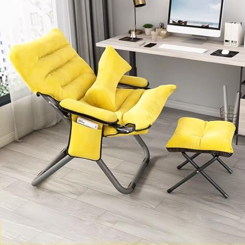 Klappbarer Terrassenstuhl mit 3 verstellbaren Positionen und Seitentasche, bequemer Outdoor-Lounge-Sessel mit abnehmbarem Kissen und gepolstertem Zero Gravity Design für den Innen- und Außenbereich
