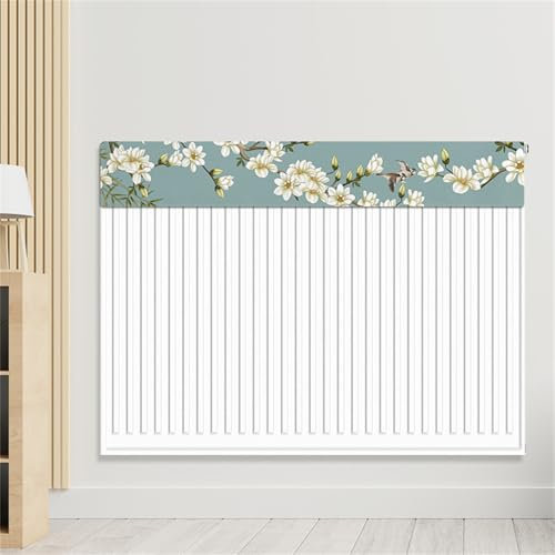 Highdi Fabric Radiator Dust Cover, Elastic Fabric Radiator Cover Heater Accessories for Space Heater, Easy to Install Radiator Cover for Various Sizes (Magnolia 2,L40*W40cm)