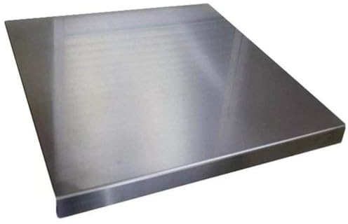 Planche à découper en acier inoxydable ZeroInox pour usage alimentaire – différentes tailles – profondeur 60 (L x P x D 60 x 3 cm)