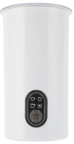 Qcwwy Mousseur à Lait électrique 4 en 1, Machine à Chocolat Chaud, Grande capacité de 450 Ml, Chauffe-Lait Automatique à Chauffage Rapide de 450 W pour Cappuccino au Lait (Prise UE)
