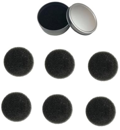 Alipis Esponjas de Limpieza en Seco para Maquillaje 7 Piezas Compactas Reutilizables Set para Mujeres Uso Profesional Portátil Rápido Secado
