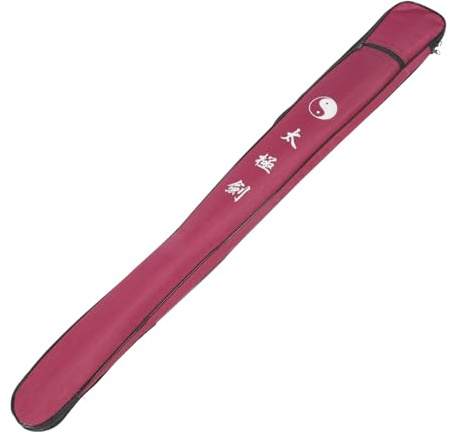 Zerodeko Bolsa de Lona para Espada Tai Chi con Correa para Hombro Ligera y Versátil para Artes Marciales y Almacenamiento de Bastones Color Púrpura