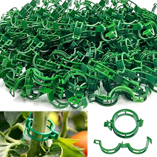 120 Stück Tomatenclips Verbinden,Pflanzen Rankhilfe Klammern,Kunststoff Tomatenclips,Pflanzenclips,Ranken Clips,Pflanzen Sicherung,Mini Gartenwerkzeuge Ideal für Garten Topfpflanzen Gemüse Blumen