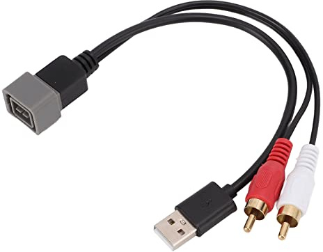 JKOKPMG Câble Adaptateur autoradio entrée MP3 Conversion Audio Cordon auxiliaire de Remplacement pour Cube Juke Versa 2011 2012 2013 Conserver Le Port USB Compatible Bluetooth