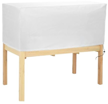 Generico Copertura per Fioriera Rettangolare - Copertura Antigelo per Piante, Coperte Antigelo per Piante Invernali con Coulisse, Coperte in Tessuto da Giardino per Davanzale di Balconi Esterni, Rete